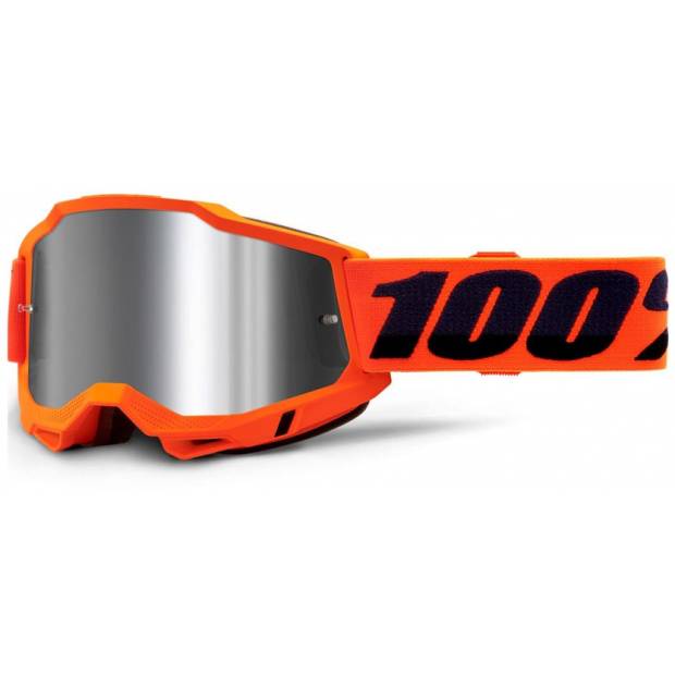 ACCURI 2, 100% brýle Orange, zrcadlové stříbrné plexi M150-561 100%