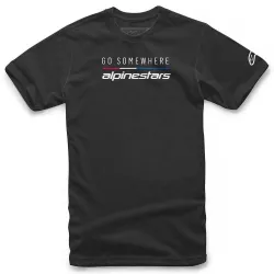 triko GO SOMEWHERE TEE, ALPINESTARS (černá) M182-755 ALPINESTARS