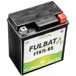 baterie 12V, YTX7L-BS GEL, 6Ah, 100A, bezúdržbová GEL technologie 113x70x130 FULBAT (aktivovaná ve výrobě) M310-220 FULBAT