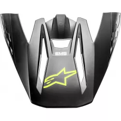 kšilt pro přilby S-M5 COMPASS, ALPINESTARS (černá/žlutá fluo matná, verze ECE 22.05) M142-1758 ALPINESTARS