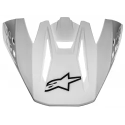 kšilt pro přilby S-M5 SOLID, ALPINESTARS (lesklá bílá, verze ECE 22.05) M142-1760 ALPINESTARS