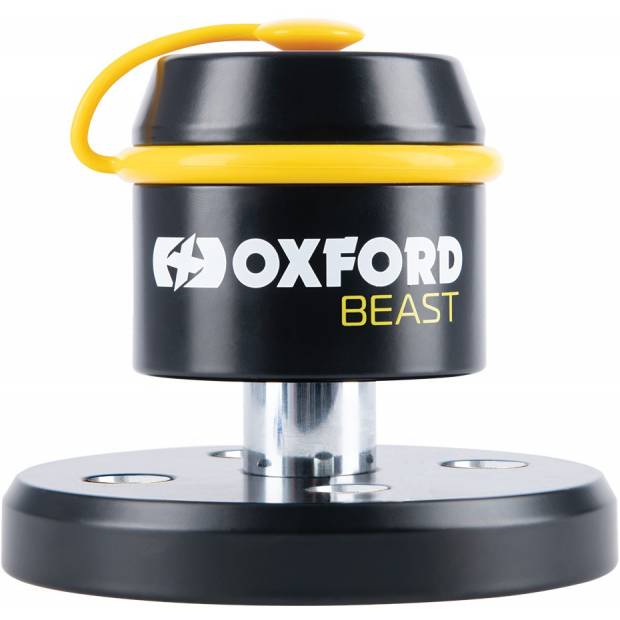 zámek s integrovanou podlahovou kotvou BEAST FLOOR LOCK, OXFORD (černá/žlutá) M005-432 OXFORD