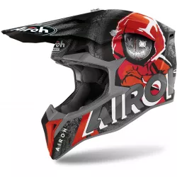 přilba WRAAP Alien, AIROH (červená matná) 2023 M140-1622 AIROH