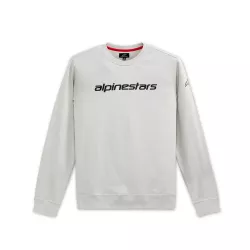 mikina LINEAR CREW FLEECE 2022, ALPINESTARS (stříbrná/černá) M180-367 ALPINESTARS