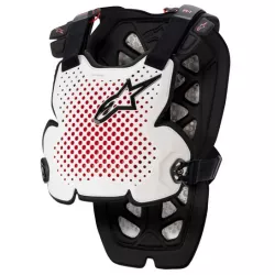 chránič těla A-1 PRO, ALPINESTARS (bílá/černá/červená) 2026 M160-488 ALPINESTARS