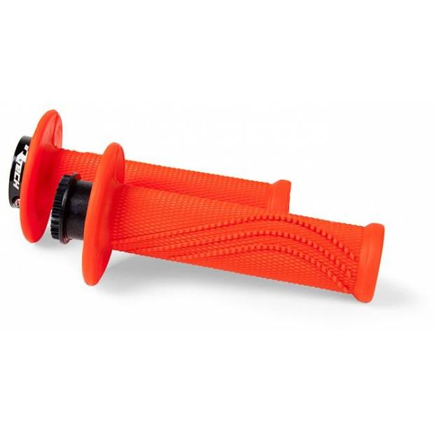 gripy lock-on R20 Wave, RTECH (neon oranžové, 1 pár) M003-172 RTECH
