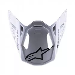 kšilt pro přilby SUPERTECH S-M8 RADIUM 2, ALPINESTARS (černá/bílá lesklá) M142-1920 ALPINESTARS