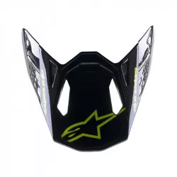 kšilt pro přilby SUPERTECH S-M8 RADIUM 2, ALPINESTARS (tmavě modrá/žlutá fluo) M142-1922 ALPINESTARS