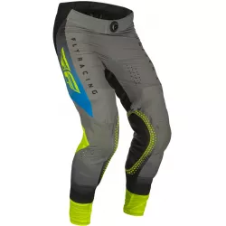 kalhoty LITE, FLY RACING - USA 2023 (šedá/modrá/hi-vis) M172-0140 FLY RACING