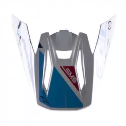 kšilt pro přilby S-M5 ACTION, ALPINESTARS (bílá/modrá/tmavě červená/černá, verze ECE 22.05) M142-1938 ALPINESTARS