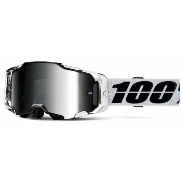 ARMEGA 100% brýle ATAC, stříbrné plexi M150-807 100%