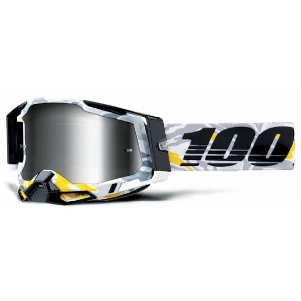 RACECRAFT 100% brýle Korb, stříbrné plexi M150-821 100%