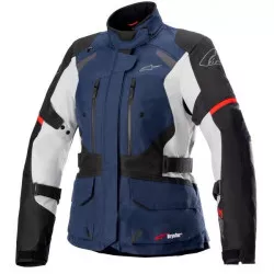 bunda STELLA ANDES DRYSTAR, TECH-AIR 5 kompatibilní, ALPINESTARS, dámská (tmavě modrá/černá/světle šedá/červená) M101-255 ALPINESTARS