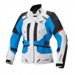 bunda STELLA ANDES DRYSTAR HONDA kolekce, TECH-AIR 5 kompatibilní, ALPINESTARS, dámská (světle šedá/černá/modrá/červená) M101-238 ALPINESTARS