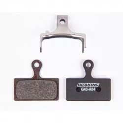 brzdové destičky pro systémy SHIMANO, BRAKING (směs Organic) 2 ks v balení C009-0002 BRAKING