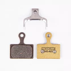 brzdové destičky pro systémy SHIMANO, BRAKING (směs Carbo Metalic) 2 ks v balení C009-0040 BRAKING
