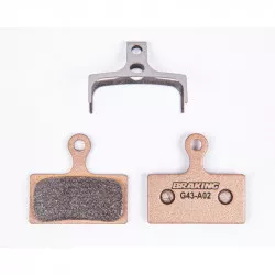 brzdové destičky pro systémy SHIMANO, BRAKING (směs Sintered Race) 2 ks v balení C009-0063 BRAKING