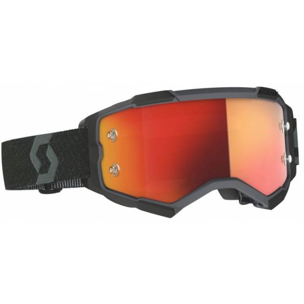 brýle FURY CH černá, SCOTT - USA, (plexi oranžové chrom) M152-517 SCOTT