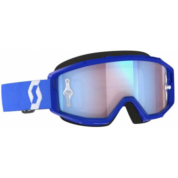 brýle PRIMAL CH modré/bílé, SCOTT - USA (plexi modré chrom) M152-524 SCOTT