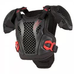 chránič těla BIONIC ACTION YOUTH CHEST, ALPINESTARS, dětský (černá/červená) 2026 M160-536 ALPINESTARS