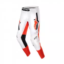kalhoty SUPERTECH WARD, ALPINESTARS (bílá/oranžová) M171-0186 ALPINESTARS
