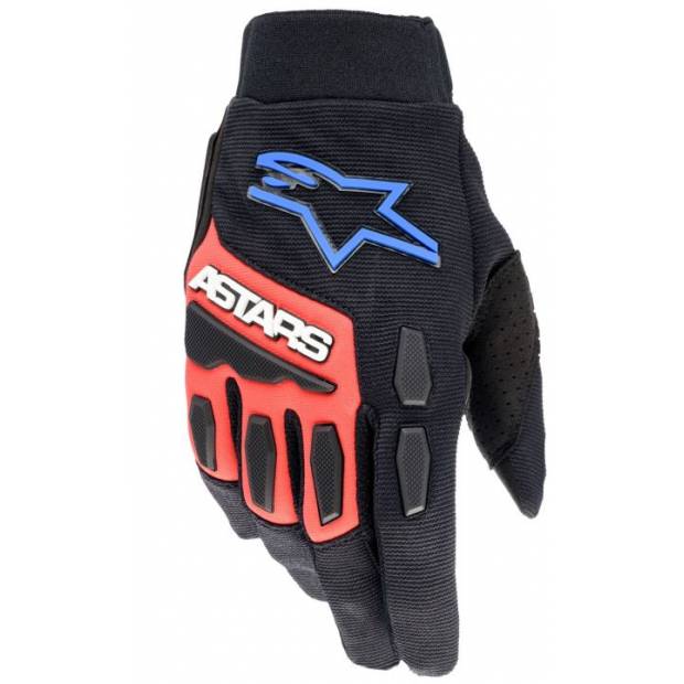 rukavice FULL BORE XT, ALPINESTARS (černá/červená/modrá/bílá, vel. M) M172-0188-M ALPINESTARS