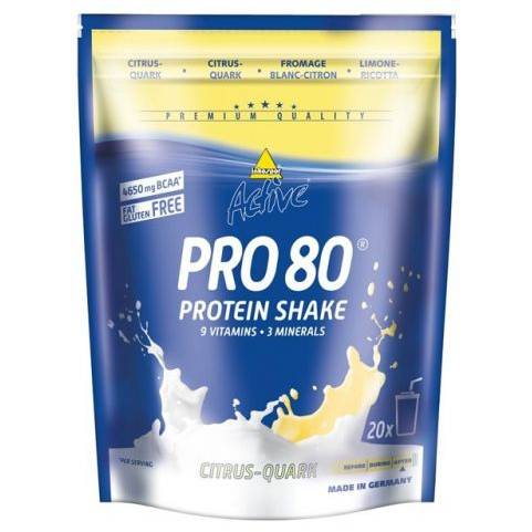protein ACTIVE PRO 80 / 500 g Citron-tvaroh (Inkospor - Německo) M022-052 Inkospor