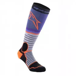 ponožky MX PRO, ALPINESTARS (černá/šedá/fialová/oranžová) 2026 M168-243 ALPINESTARS