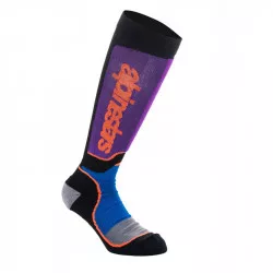 ponožky MX PLUS, ALPINESTARS (černá/oranžová/fialová/modrá/šedá) 2026 M168-251 ALPINESTARS
