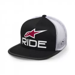 kšiltovka RIDE 4.0 TRUCKER, ALPINESTARS (černá/bílá/červená) M186-755 ALPINESTARS