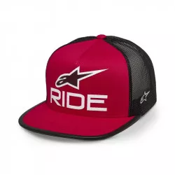 kšiltovka RIDE 4.0 TRUCKER, ALPINESTARS (červená/černá/bílá) M186-758 ALPINESTARS