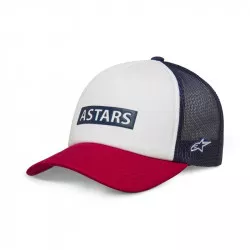 kšiltovka CLARIFIED FOAM TRUCKER, ALPINESTARS (bílá/červená) M186-783 ALPINESTARS