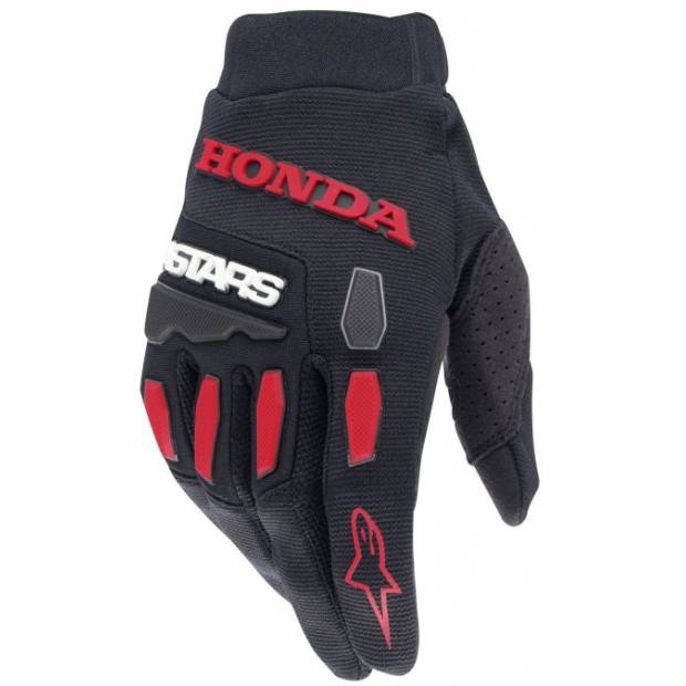 rukavice FULL BORE HONDA kolekce, ALPINESTARS (černá/červená) 2024 M172-0189 ALPINESTARS
