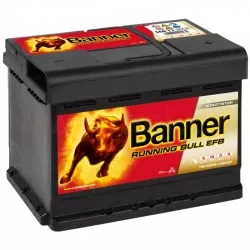 60Ah baterie, 580A, pravá BANNER Running Bull EFB 241x175x190 BA EFB 56011 BANNER