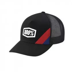 kšiltovka 100% - CORNESTONE X-Fit Trucker černá (vel. UNI) M186-860 100%