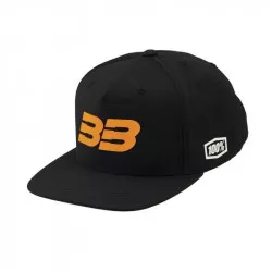 kšiltovka 100% - BB33 Snapback černá/oranžová (vel. UNI) M186-880 100%