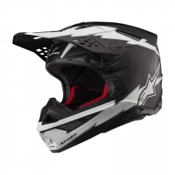 přilba SUPERTECH S-M10 AMPRESS, ALPINESTARS (černá matná/bílá) 2026 M140-2201 ALPINESTARS