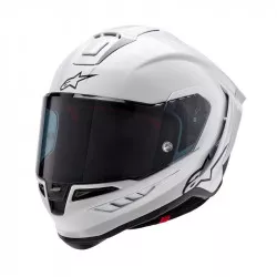 přilba SUPERTECH R10 SOLID, ALPINESTARS (bílá/matný karbon) 2026 M140-2231 ALPINESTARS