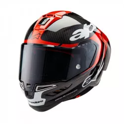 přilba SUPERTECH R10 ELEMENT, ALPINESTARS (karbon/červená fluo/bílá) 2026 M140-2235 ALPINESTARS