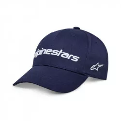 kšiltovka LINEAR WORDMARK 2.0, ALPINESTARS (modrá/bílá) M186-777 ALPINESTARS