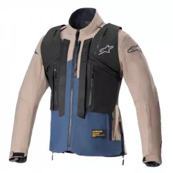 bunda TECHDURA, ALPINESTARS (černá/hnědá/tmavě modrá) 2026 M100-910 ALPINESTARS