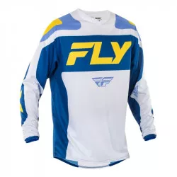 dres F-16, FLY RACING - USA 2025 (bílá/modrá/žlutá) M170-0301 FLY RACING