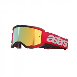 brýle VISION 5 BLAZE, ALPINESTARS (červená, zrcadlové zlaté plexi) 2026 M150-1000 ALPINESTARS