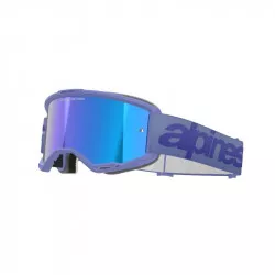 brýle VISION 5 WORDMARK, ALPINESTARS (fialová, zrcadlové modré plexi) 2026 M150-1009 ALPINESTARS