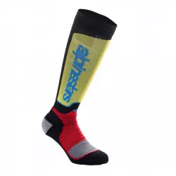 ponožky MX PLUS, ALPINESTARS (černá/červená fluo/žlutá fluo/modrá) 2026 M168-248 ALPINESTARS