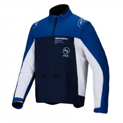 bunda LITE-DURA SOFTSHELL, ALPINESTARS (modrá/bílá) 2026 M100-1092 ALPINESTARS