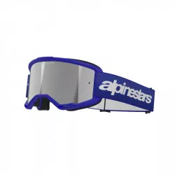 brýle VISION 3 WORDMARK, ALPINESTARS (modrá, zrcadlové stříbrné plexi) 2026 M150-1017 ALPINESTARS
