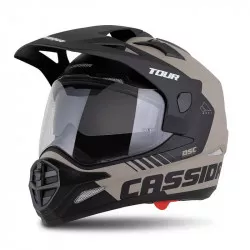 přilba Tour 2.0 Dual, CASSIDA (písková matná/černá, plexi s přípravou pro Pinlock) 2026 M140-2391 CASSIDA