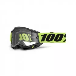 ACCURI 2, 100% Enduro Moto brýle žluté, čiré Dual plexi M150-1079 100%