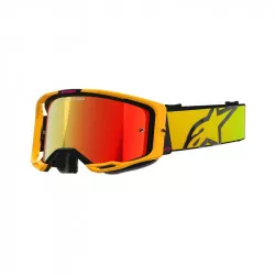 brýle VISION 8 CORP, ALPINESTARS (žlutá/růžová, zrcadlové červené plexi) 2026 M150-983 ALPINESTARS